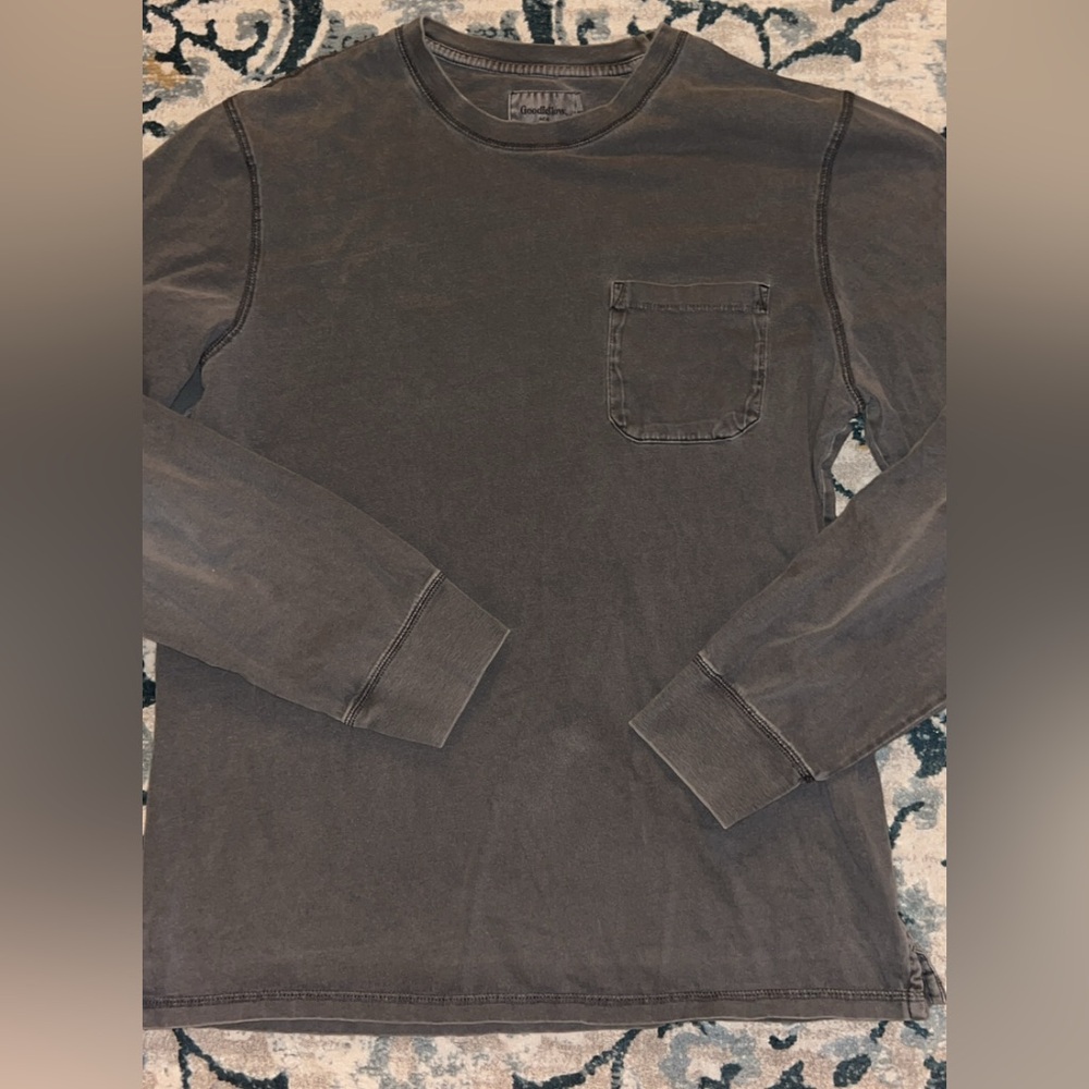 Men's gray Long Sleeve Shirt